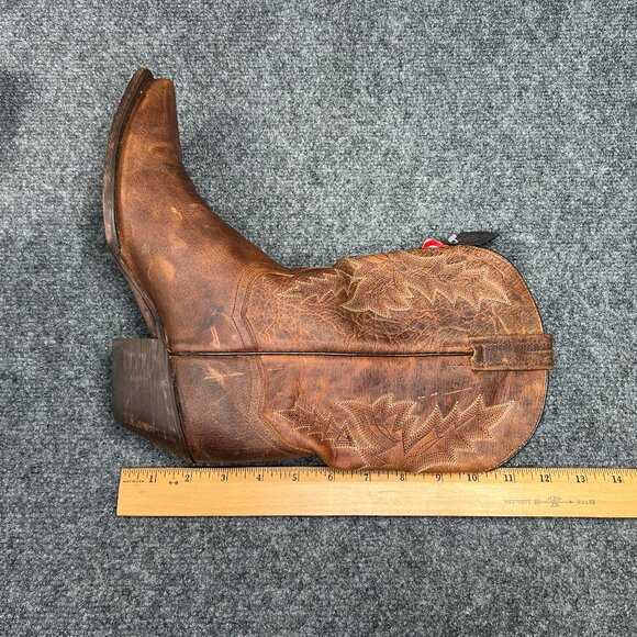 Dan Post Western Boots Women's Size 9 Brown Leather Snip Toe Cowboy Dancing Boot - Picture 13 of 16